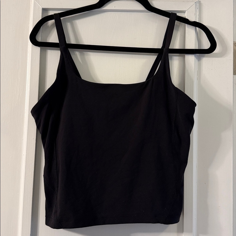Lululemon Nulu Strappy Crop Cami Black Size 10